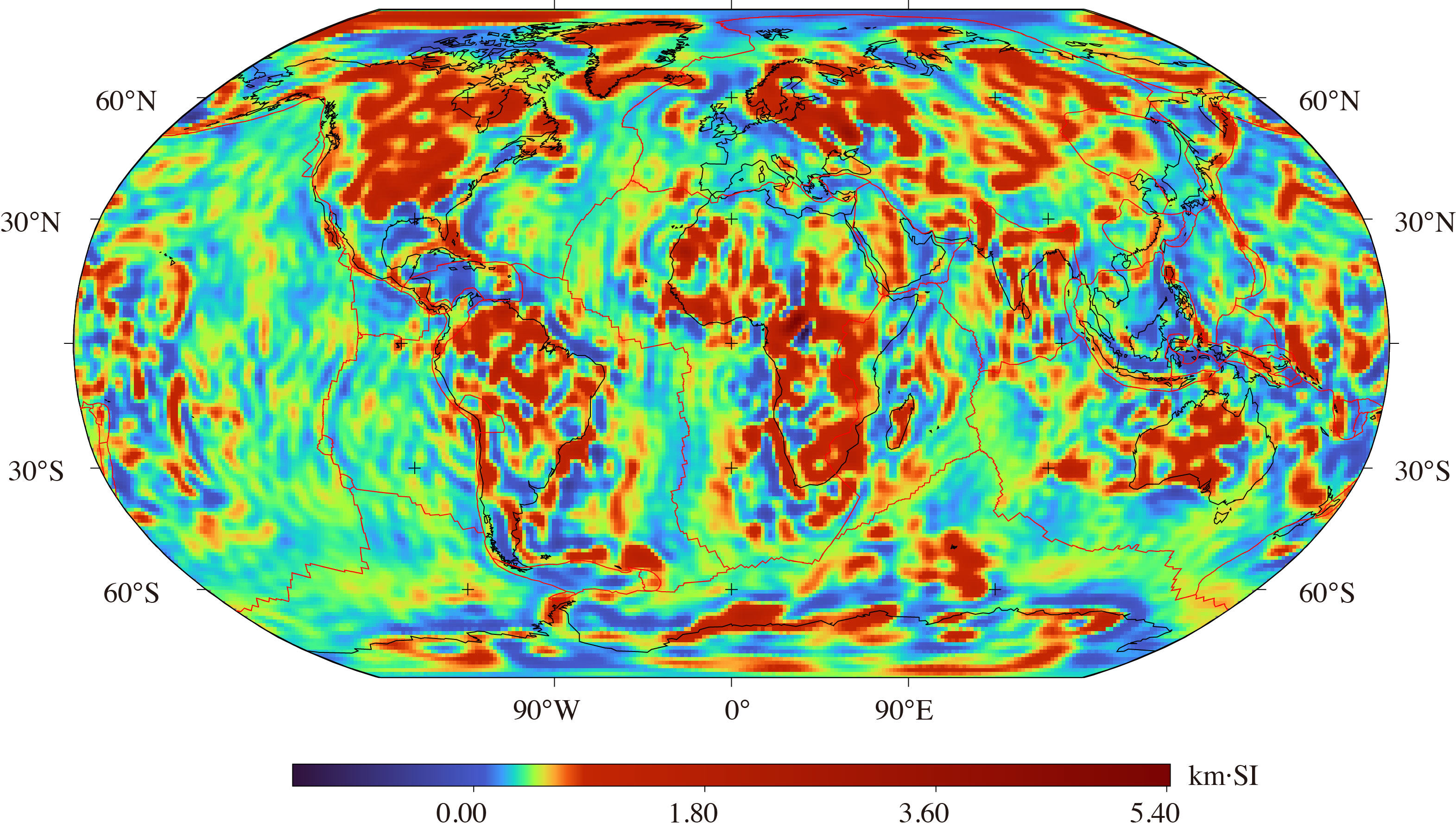 Figure 1. Lithospheric Magnetization — Global Map
